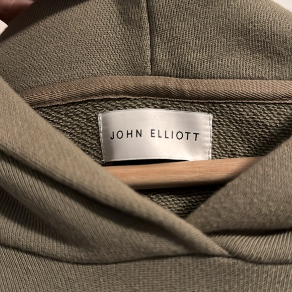 John Elliott Hooded Villain Hoody Khaki Green Medium - Picture 4 of 7